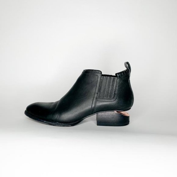 Alexander Wang Kori Bootie Rosegold Sz 37 - Picture 2 of 6